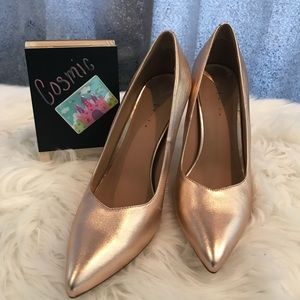 Sexy Rose Gold Leith Stilettos